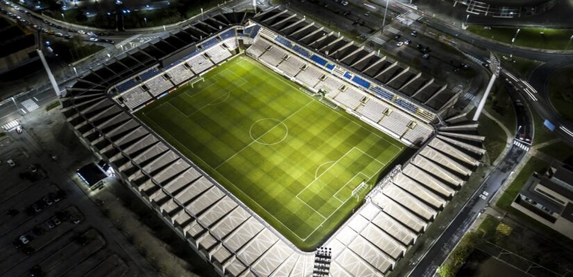 Drone sporting events stadiums aerial videos & photos Halifax, Leeds, Yorkshire