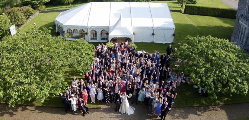 Drone wedding aerial videos & photos Halifax, Leeds, Yorkshire